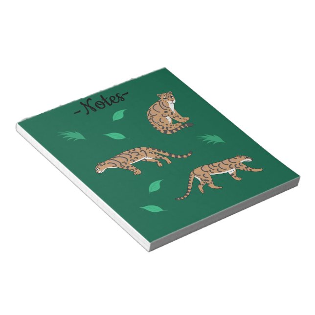 Bloco De Notas Leopardo-Nublado (Inclinado)
