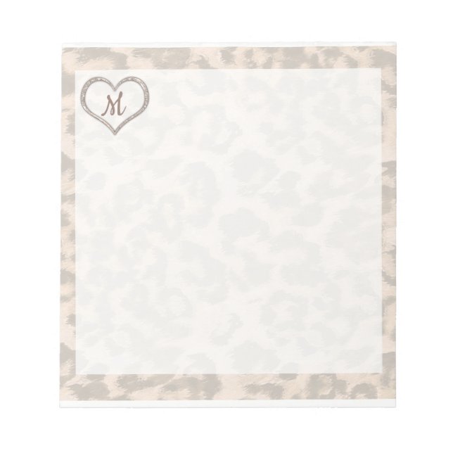 Bloco De Notas Leopardo Personalizado Spotted (Frente)
