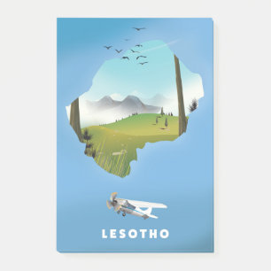 Bloco De Notas Lesoto África do Sul - poster de Esqui