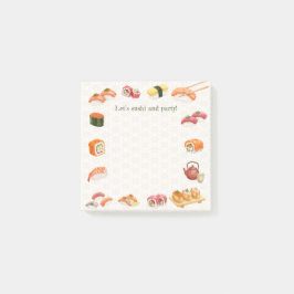 Bloco De Notas Let’s sushi and party! 