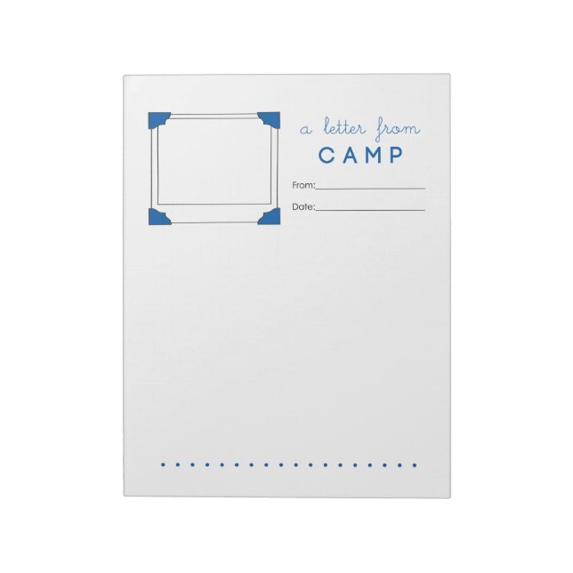 Bloco De Notas Letra Boy Camp Stationery Camp (Invertido)