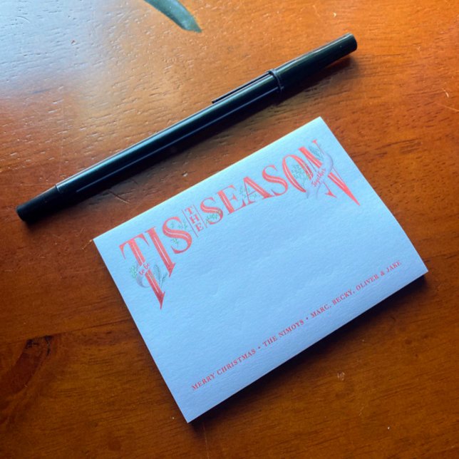 Bloco De Notas Letra-Mão Este É O Natal Da Estação (Criador carregado)