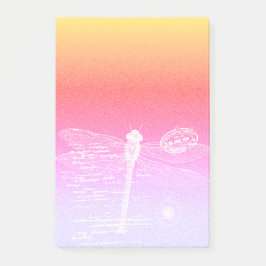 Bloco De Notas libélula de gradiente de Pastel