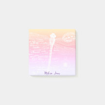 Libélula personalizada com gradiente pastéis