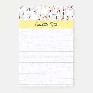 Bloco De Notas Libélulas coloridas personalizadas