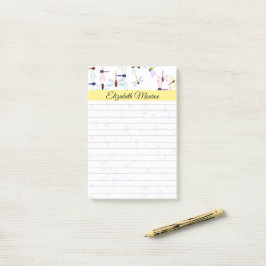 Bloco De Notas libélulas coloridas personalizadas