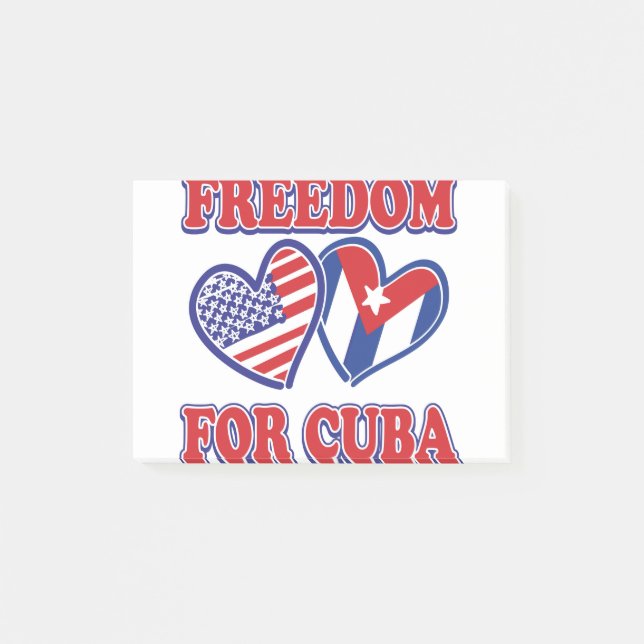 Bloco De Notas Liberdade Para CUBA (Frente)