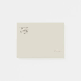 Bloco De Notas Library Dark Academia-Minimalist Vintage Books