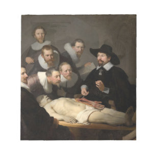 Bloco De Notas Lição de Anatomia Dr. Nicolaes Tulp Rembrandt