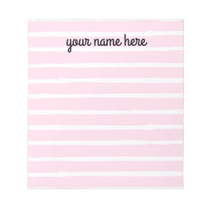 Bloco de notas ligado a rosa personalizado
