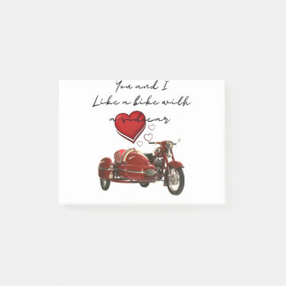 Bloco De Notas Like A Motorcycle With A Sidecar