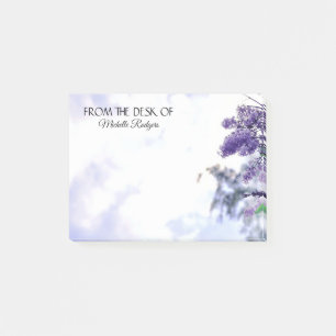 Bloco De Notas Lilac roxo da aguarela elegante personalizado