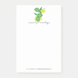 Bloco De Notas Limão minimalista e Lemon Limoncillo