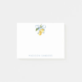 Bloco De Notas Limões de Arco Azul de Cores Aquáticas Personaliza