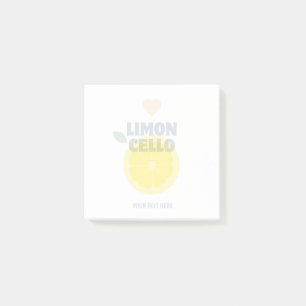 Bloco De Notas Limoncello de amor transparente personalizável