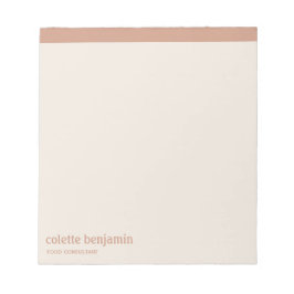 Bloco De Notas Limpador Minimalista Antigo Laranja & Pêssego Páli
