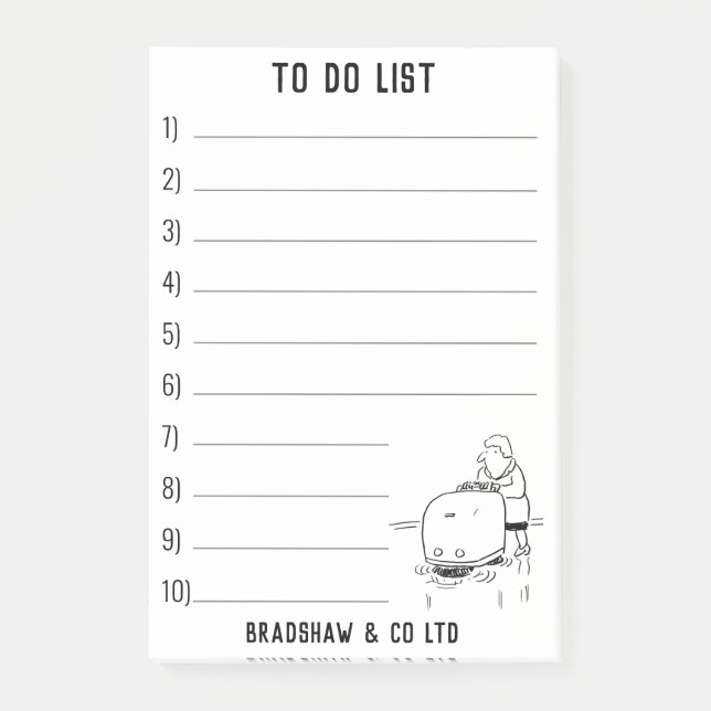 Bloco De Notas Limpadores de Contratos Limpeza Comercial de Fábri (Frente)