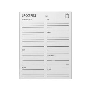 Bloco De Notas Limpar + Lista de compras simples