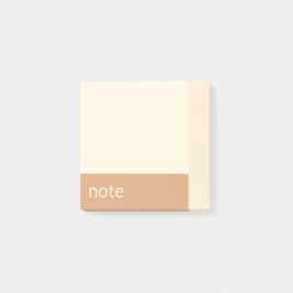 Bloco De Notas Limpar Tan e Creme Personalizáveis