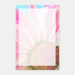 Bloco De Notas Linda Flor Rosa Fechar Foto