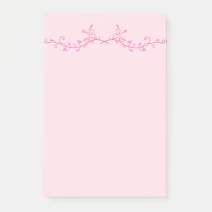 Bloco De Notas Linda Floral Rosa