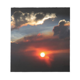 Bloco De Notas linda foto do pôr do sol