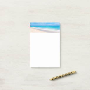 Bloco De Notas Linda Foto Sunny Tropical Beach
