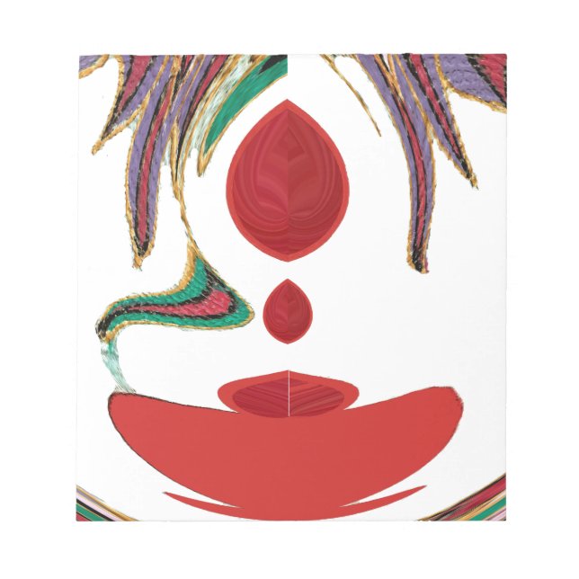 Bloco De Notas Lindas Cores de Textura Vermelha, Branca, Roxo, Ve (Frente)