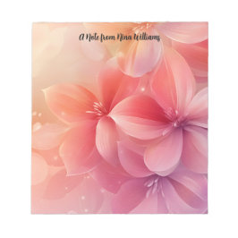 Bloco De Notas Lindas Flores Românticas