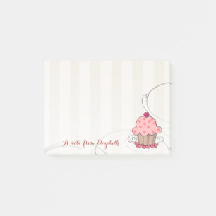 Bloco De Notas Lindo Adorável Estiloso Menina , Cupcake