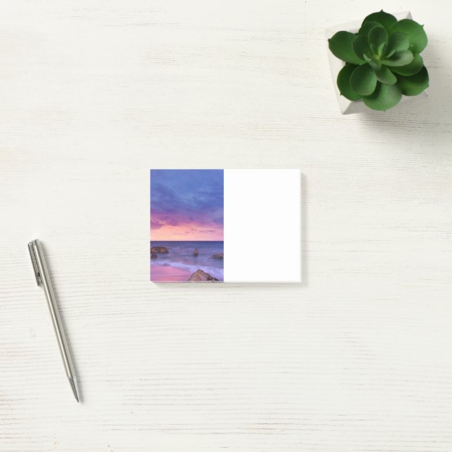 Bloco De Notas Lindo Fotografia Costeira Sunset (Escritótio)