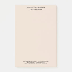 Bloco De Notas Linen Simples e Moderno Profissional