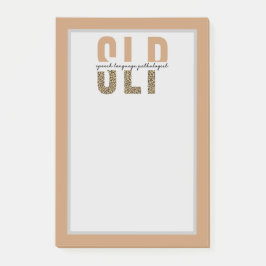 Bloco De Notas Linguagem SLP Patologista Cheetah