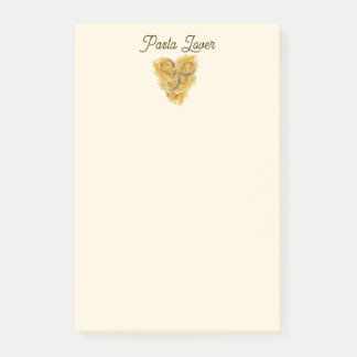 Bloco De Notas Linguine Heart Pasta Lover Custom Text