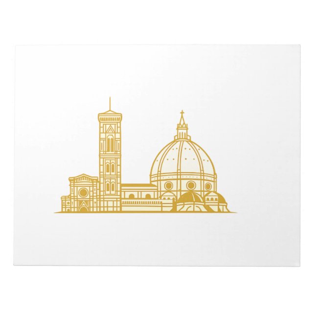 Bloco De Notas Linha de Arte Florença Minimal Luxo Notas (Frente)