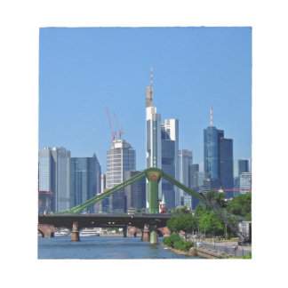 Bloco De Notas Linha do horizonte de Frankfurt