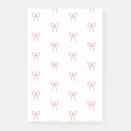 Bloco De Notas Linhas de Arcos em Notas de Posto Rosa Coquette