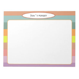 Bloco De Notas Linhas de paisagem estética Notepad