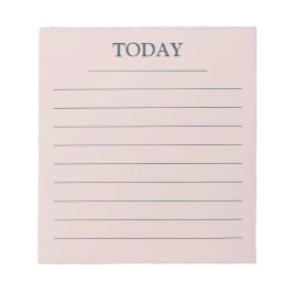 Bloco De Notas Linhas elegantes da lista de tarefas de hoje em ro