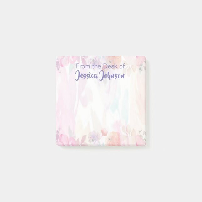 Bloco De Notas Linhas Florais Bonitas (Frente)