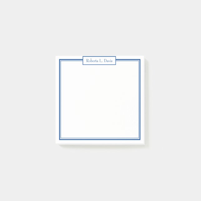 Bloco De Notas Linhas sofisticadas simples personalizadas (Frente)