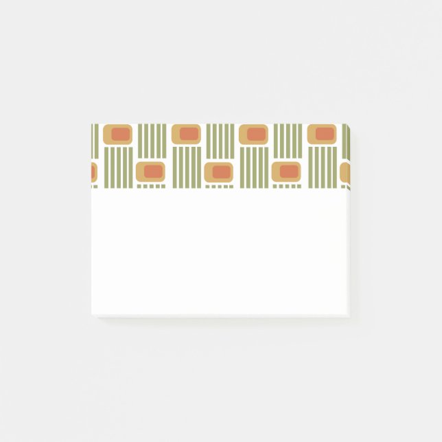 Bloco De Notas Linhas verdes e caixas (Frente)