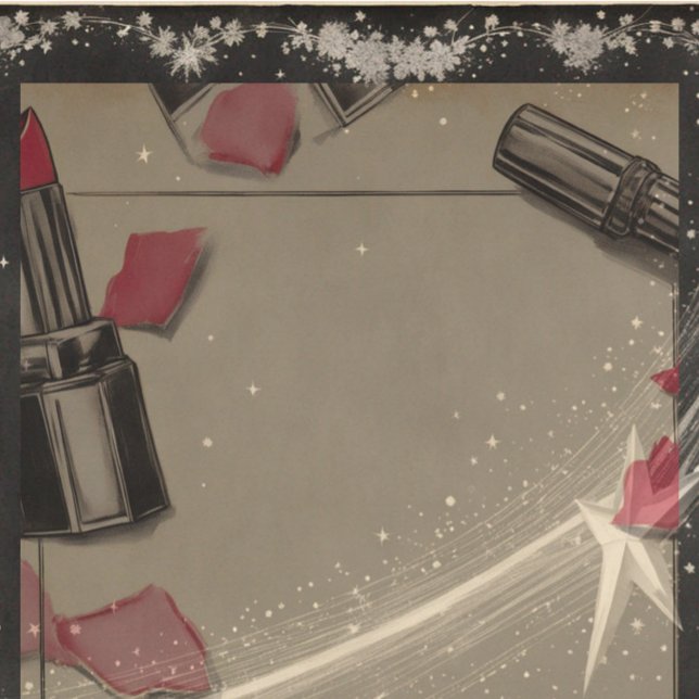 Bloco De Notas Lipstick de estilo retro (Criador carregado)