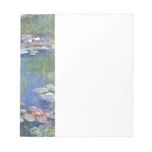 Bloco De Notas Lírios de água de Claude Monet //