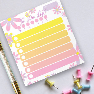 Bloco De Notas Lista bonito Simples Cor - de-Rosa Laranja Amarelo