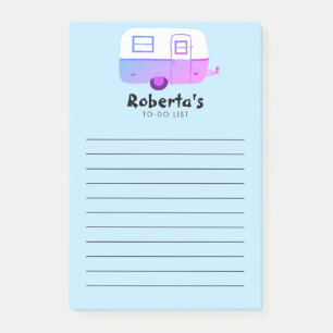 Bloco De Notas Lista Comprar A FAZER do Comprador de Trailer Vint