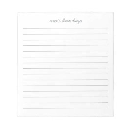Bloco De Notas Lista de Bombas do Cérebro da mãe