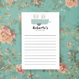 Bloco De Notas Lista de Compras A FAZER de Campanha do Reboque Vi