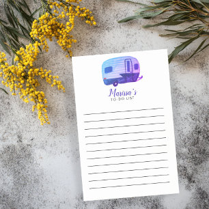 Bloco De Notas Lista de Compras A FAZER de Campanha do Reboque Vi