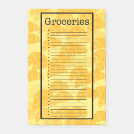 Bloco De Notas Lista de Compras de Croissant